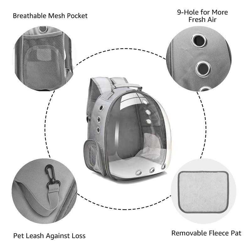 Alternative view of Henkelion Bubble Carrying Bag for Small Medium dogs cats