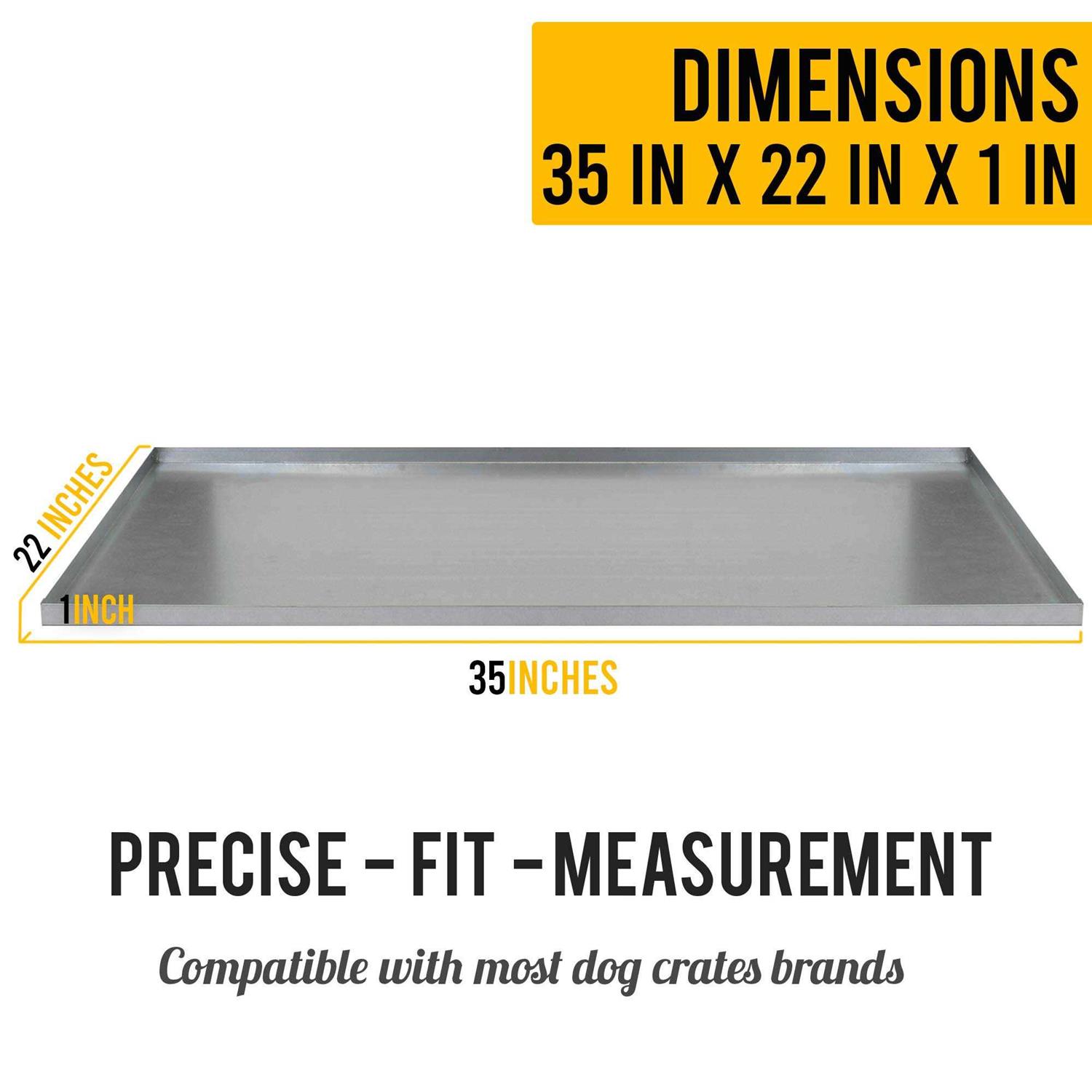 Alternative view of KOPEKS Galvanized Metal Tray for Dog Crates, Pet Kennels, Restaurant Grease Traps, and Floor Protection