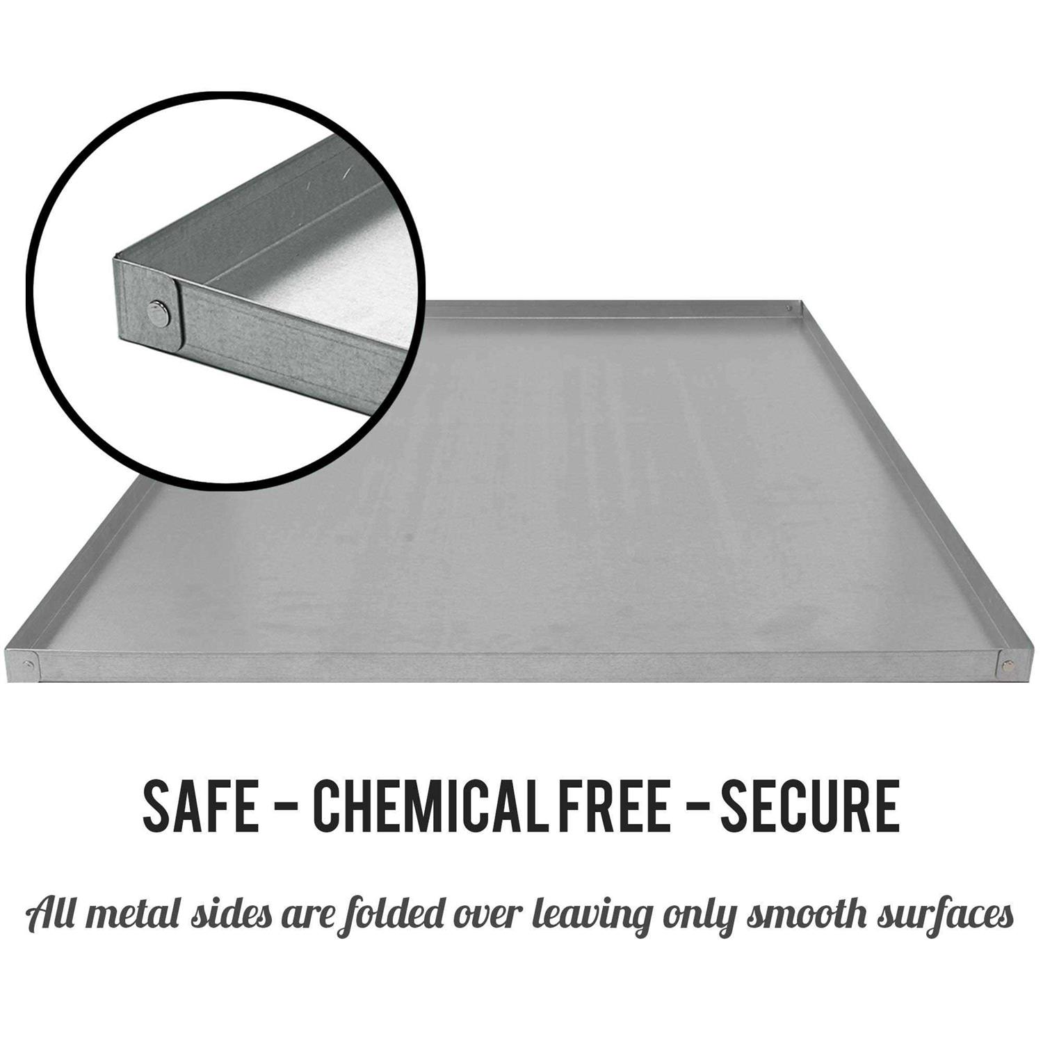 Alternative view of KOPEKS Galvanized Metal Tray for Dog Crates, Pet Kennels, Restaurant Grease Traps, and Floor Protection