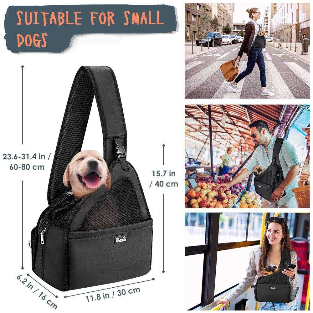 Alternative view of SlowTon Dog Carrier Sling Thick Padded Adjustable Shoulder Strap Dog Carriers for Small Dogs