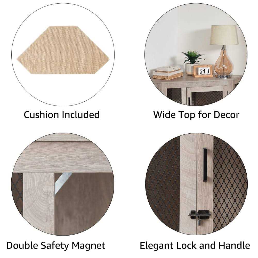 Alternative view of Unipaws Furniture Style Corner Dog Crate