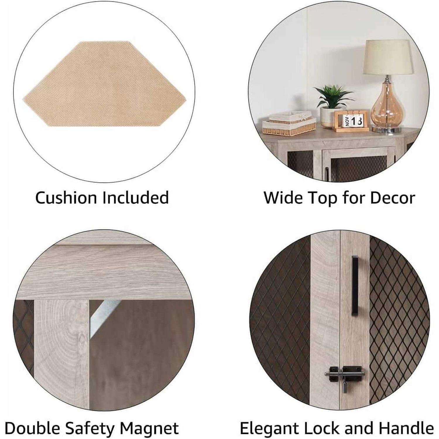 Alternative view of Unipaws Furniture Style Corner Dog Crate