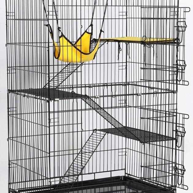 Alternative view of Yaheetech 4-Tier Metal Cat Cage