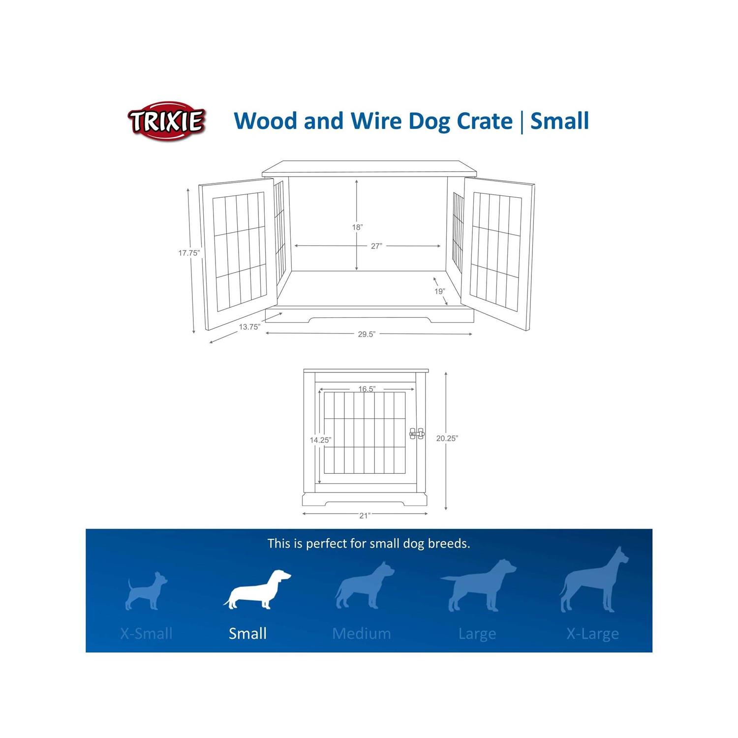 Alternative view of TRIXIE Pet Home End Table Indoor Kennel Furniture Style Crate