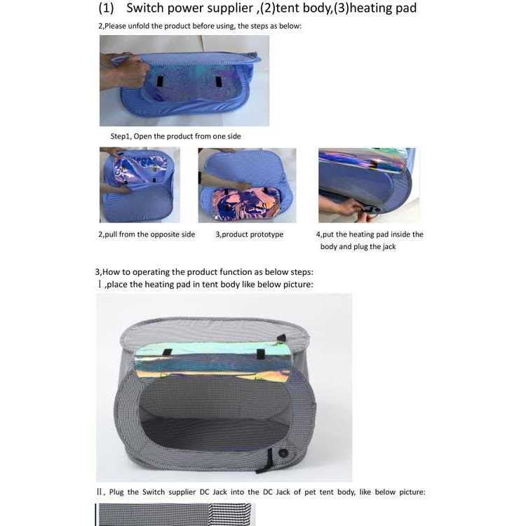 Alternative view of Pet Life Enterlude Electronic Heating Lightweight & Collapsible Pet Tent
