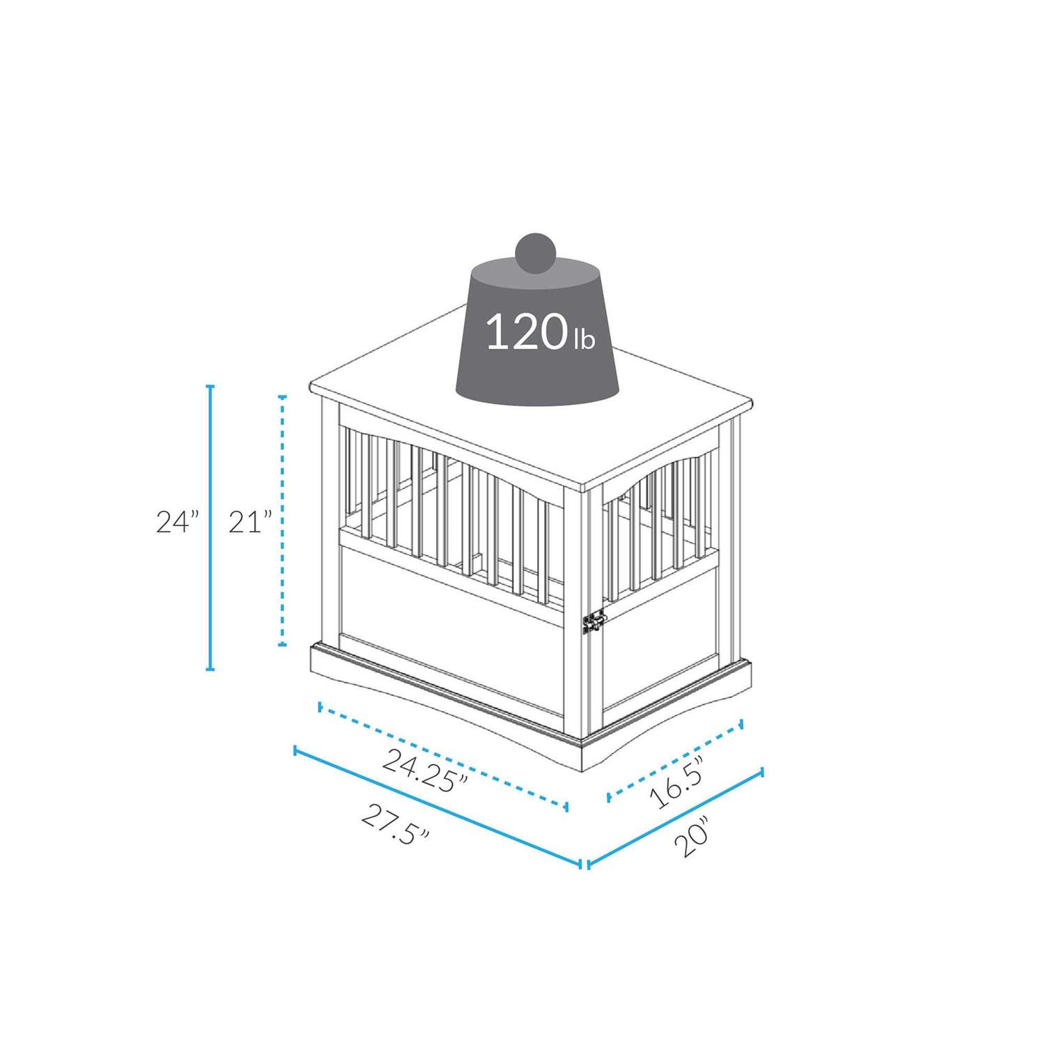 Alternative view of Casual Home End Table Pet Crate