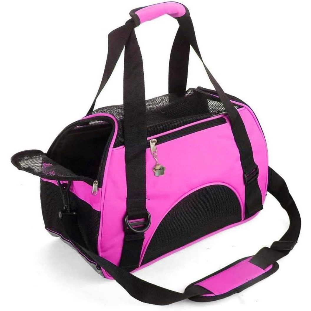 ZaneSun Cat Carrier,Soft-Sided Pet Travel Carrier for Cats,Dogs Puppy Comfort Portable Foldable Pet Bag Airline Approved