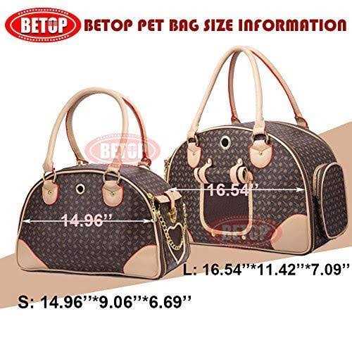 Alternative view of petpetssmart Fashion Dog Carrier Pu Leather Dog Handbag Dog Purse Cat Tote Bag Pet Cat Dog Hiking Bag