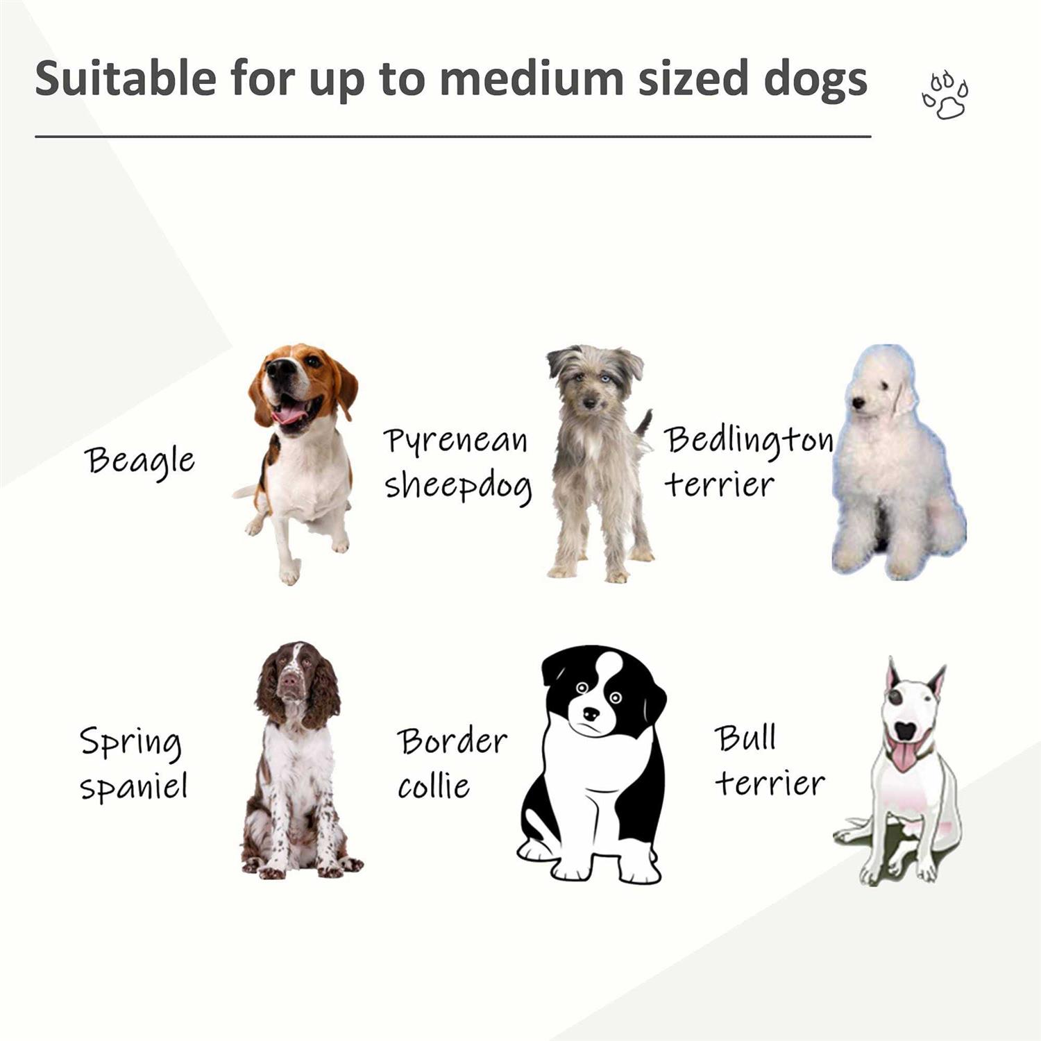 Alternative view of Pawhut Heavy Duty Dog Crate Metal Kennel and Cage Dog Playpen with Lockable Wheels, Slide-out Tray, Food Bowl and Double Doors