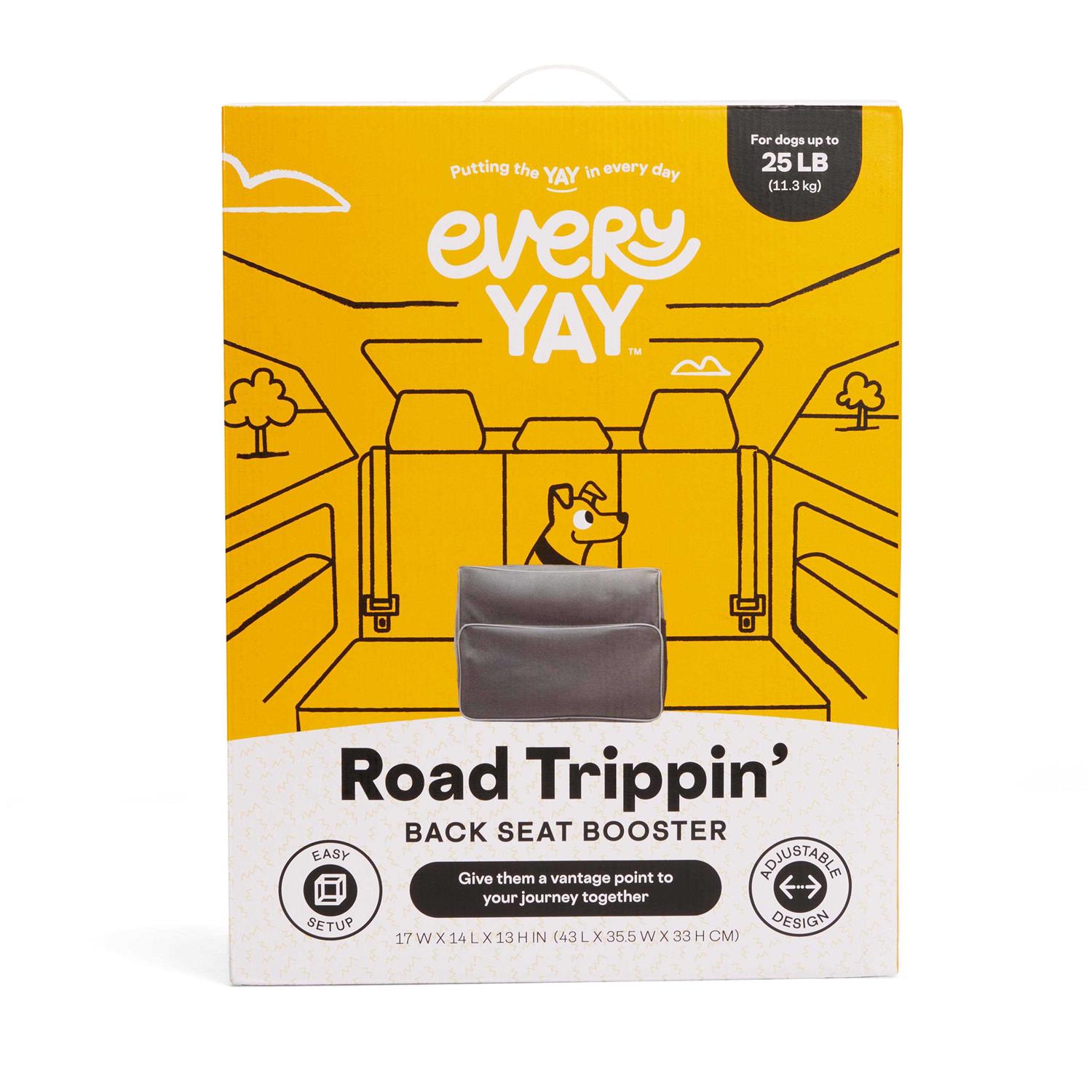 EveryYay Essentials Road Gray Trippin' Auto Booster Seat