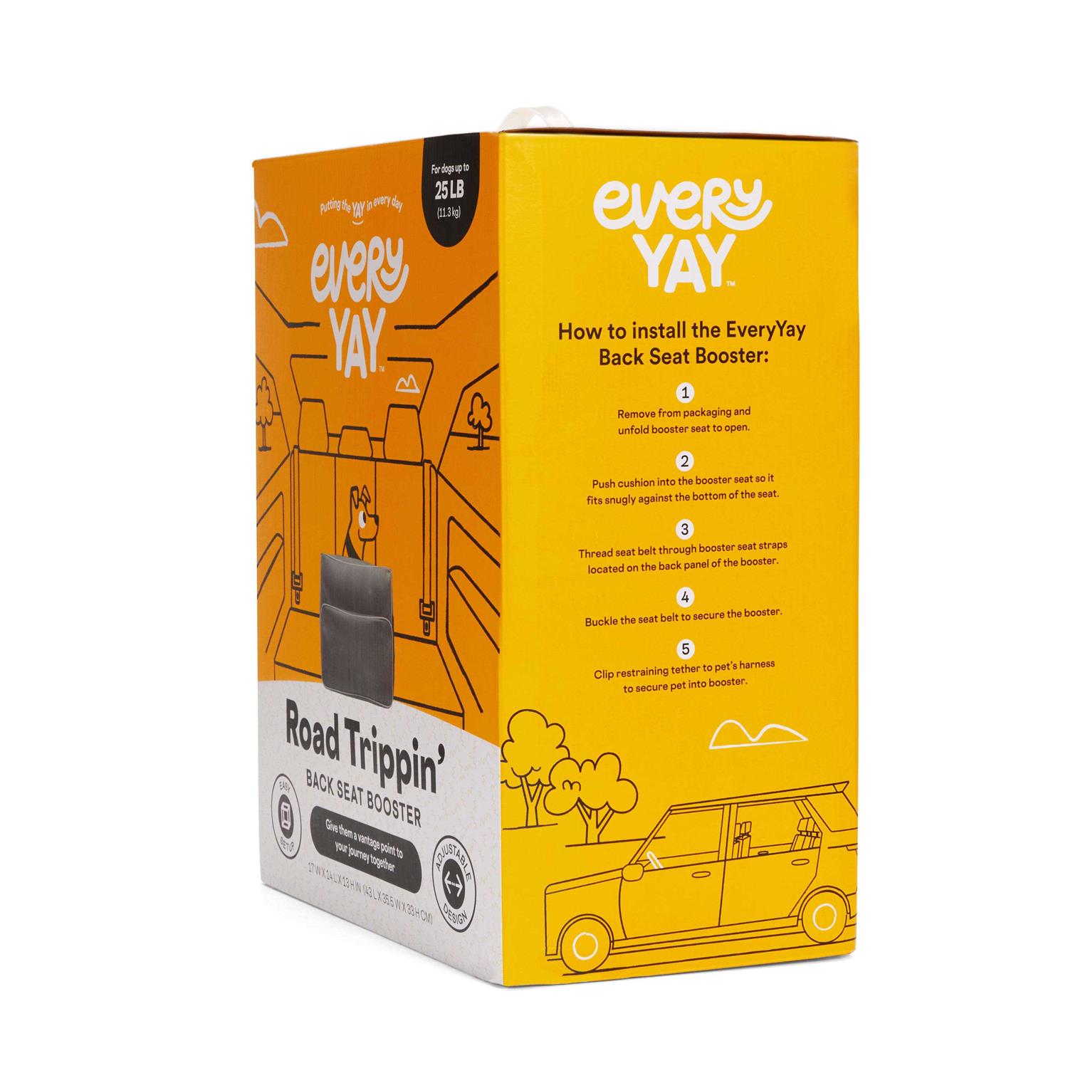 Alternative view of EveryYay Essentials Road Gray Trippin' Auto Booster Seat