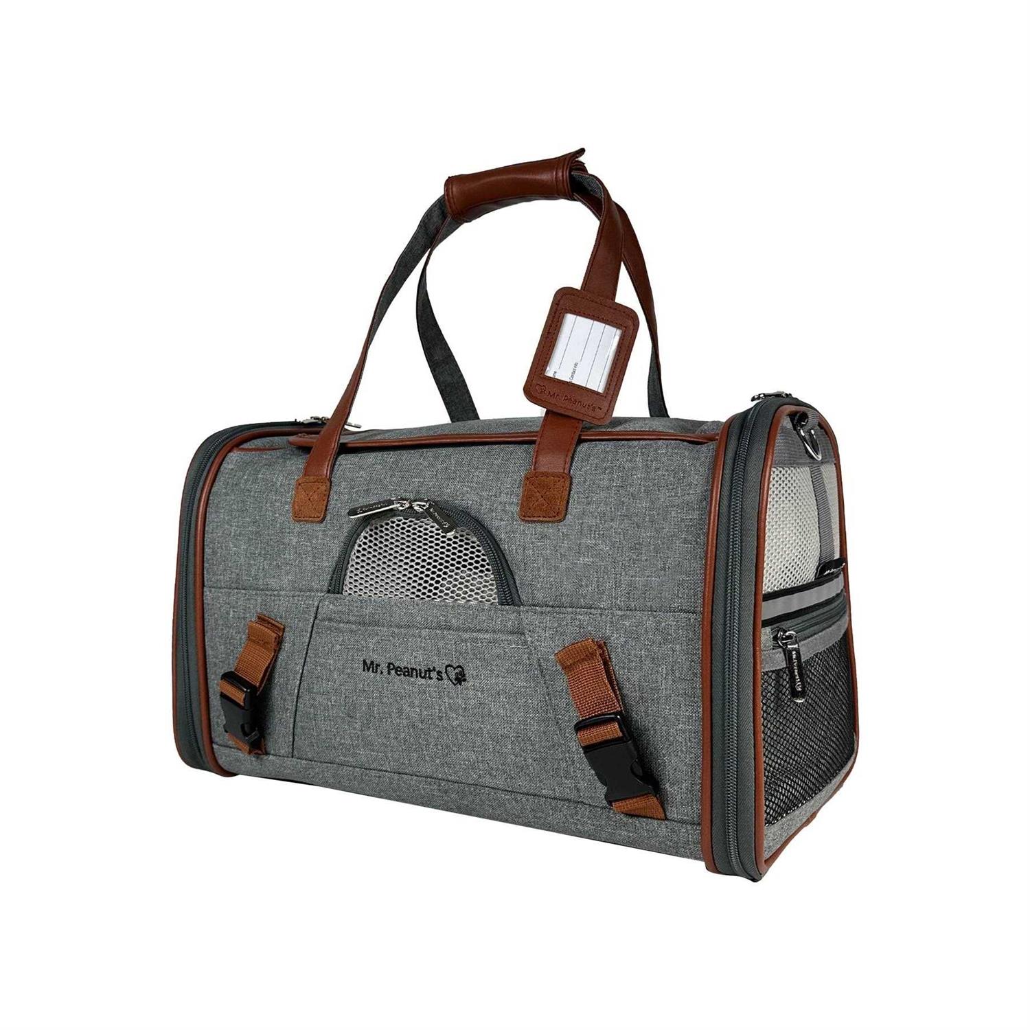Alternative view of Mr. Peanut's Airline Approved Soft Sided Pet Carrier Low Profile Gold Series Tote