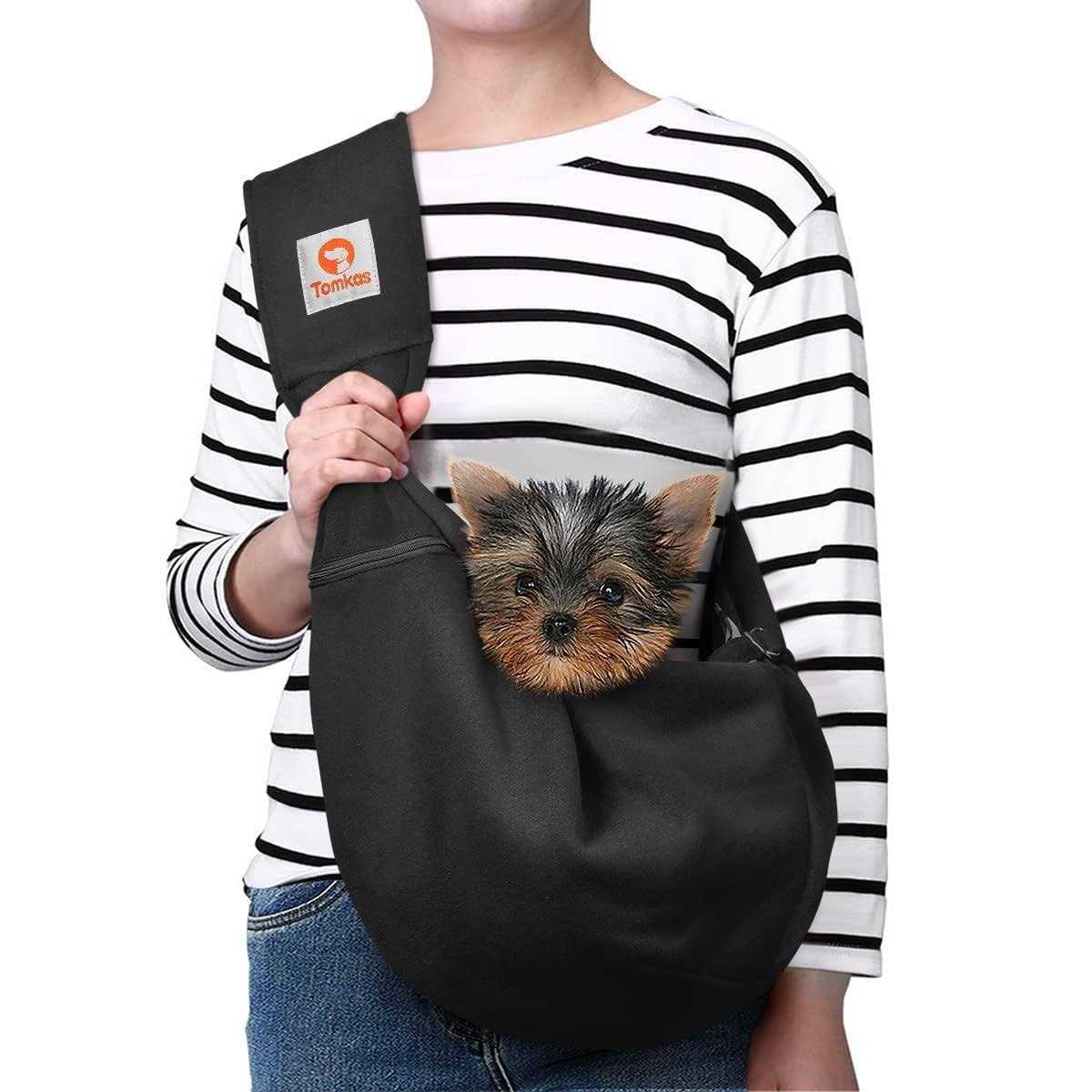 TOMKAS Dog Sling Carrier for Small Dogs Puppy Carrier for Small Dogs