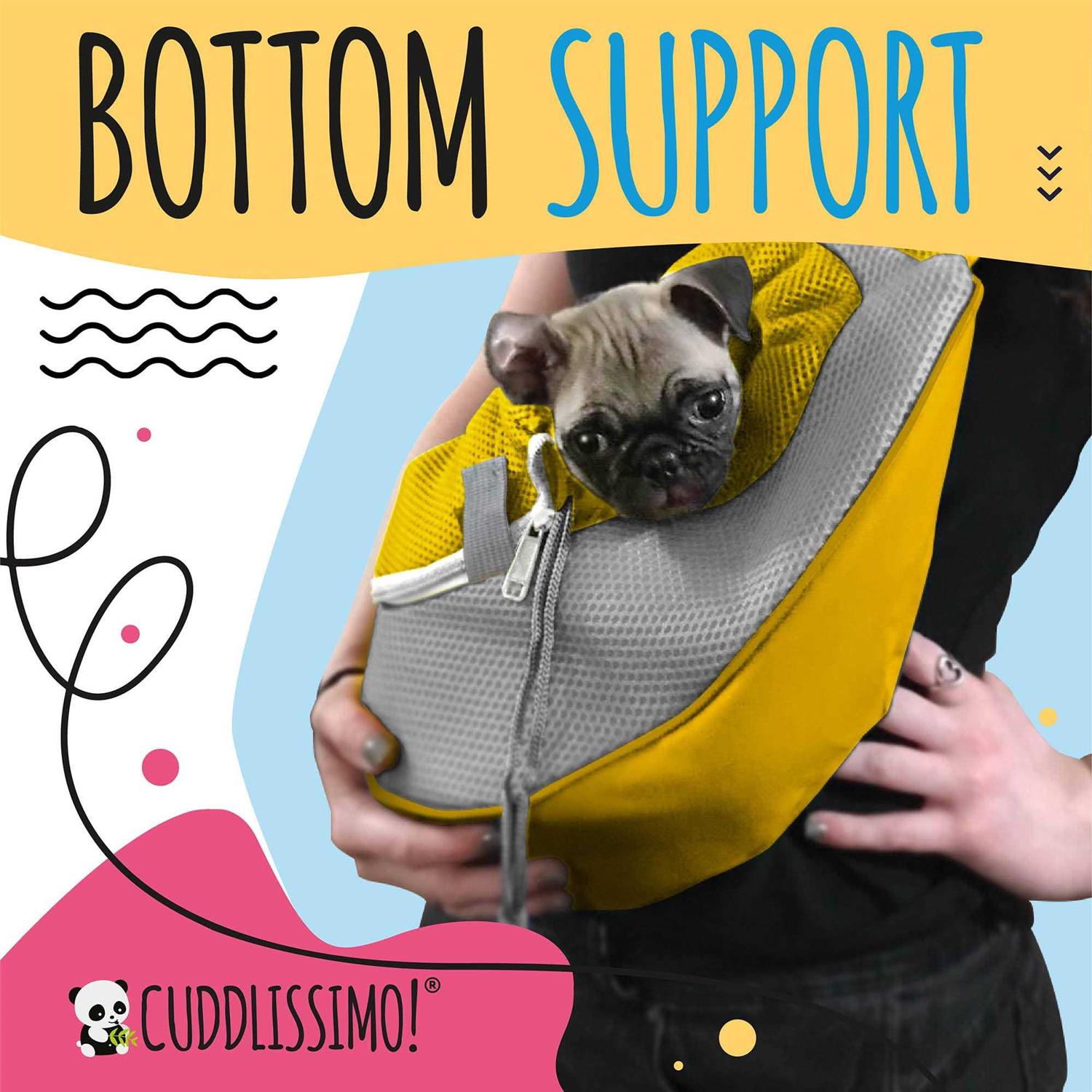 Alternative view of Cuddlissimo! Pet Sling Carrier Small Dog Puppy Cat Carrying Bag Purse Pouch