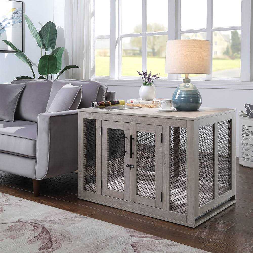 Alternative view of Unipaws Dog Crate with Cushion and Tray
