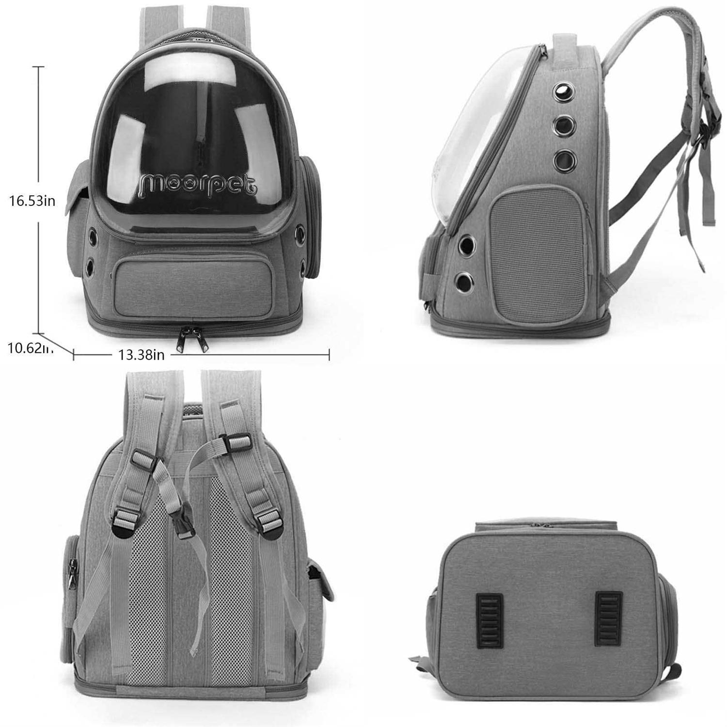 Alternative view of Cat Carrier Backpack Dog Backpack Carrier for Small Dogs Pet Bubble Backpack Bag with Air Holes Airline Approved Travel Carrier