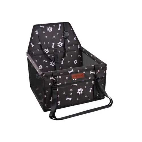 Alternative view of SWIHELP Dog Car Seat Puppy Portable Pet Booster Car Seat with Clip-On Safety Leash and PVC Support Pipe