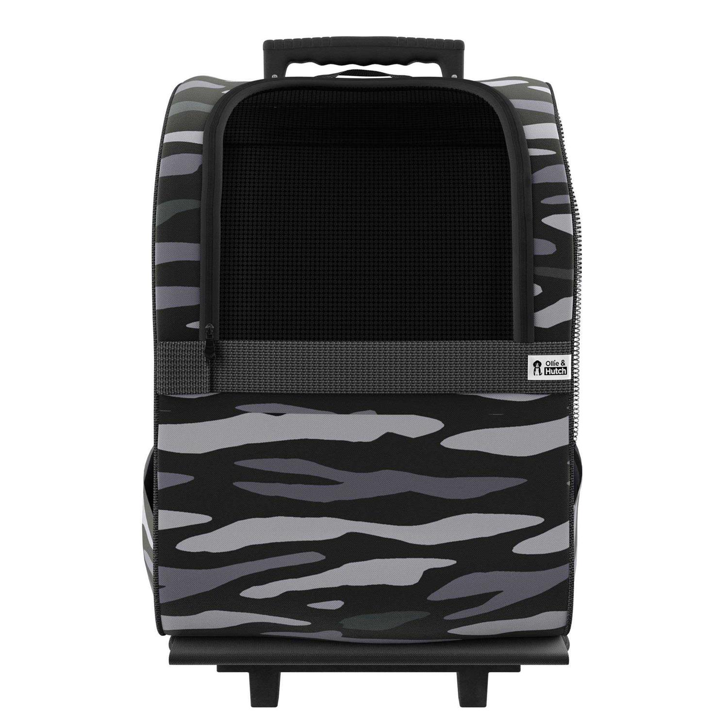 Ollie & Hutch Kaya Pet Carrier Trolley for Travel with Shock Absorbent Wheels, Breathable Mesh Opening for Dogs and Cats