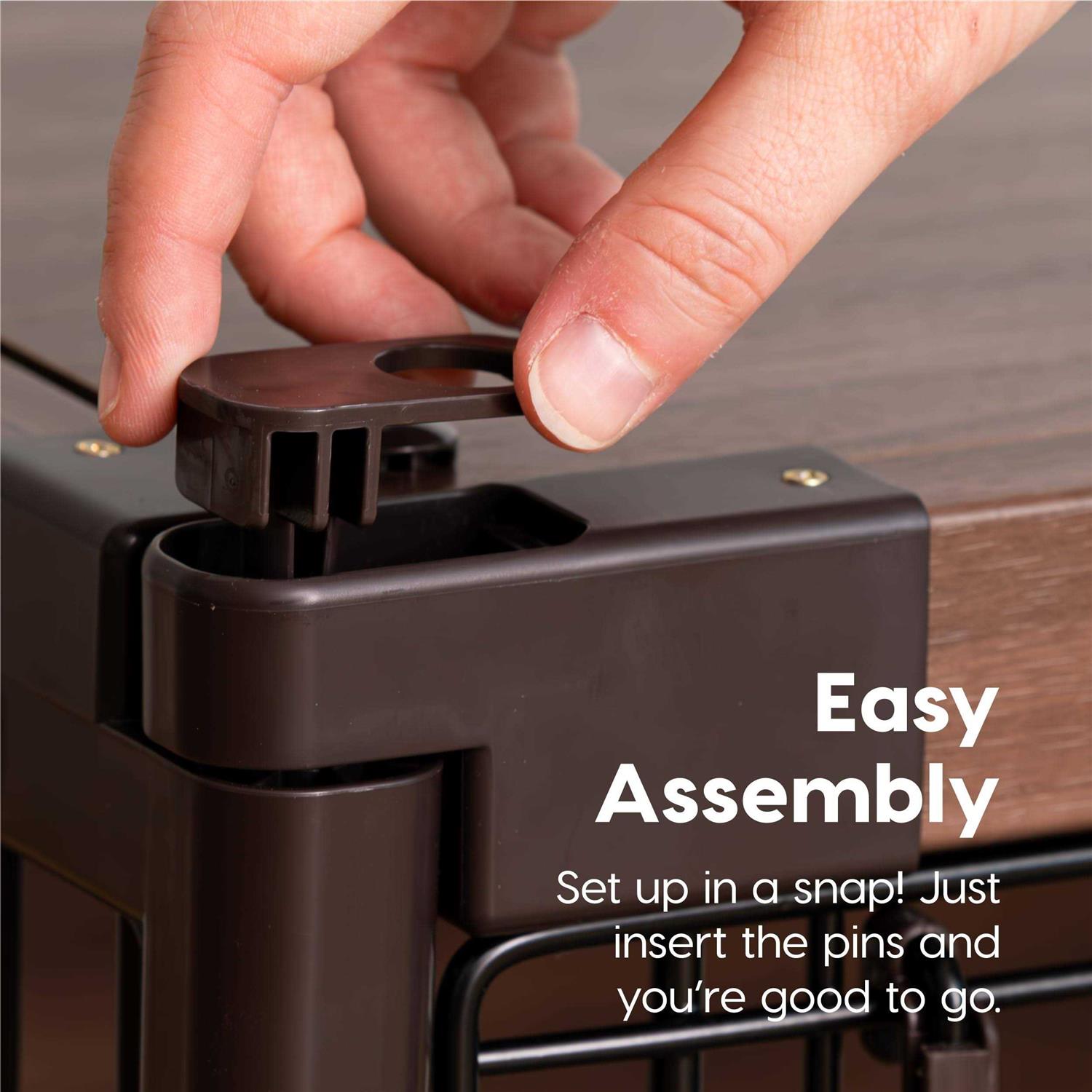 Alternative view of IRIS USA Furniture-Style Wooden Enclosed Pet Crate for Small Medium Dog