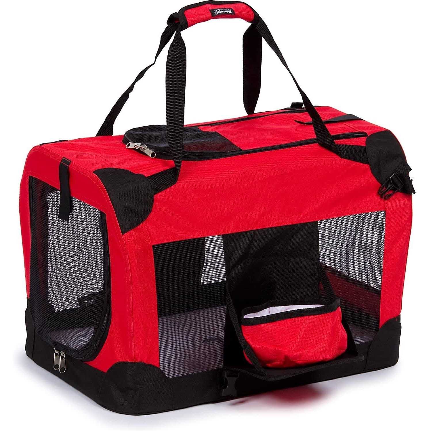 Pet Life Folding Deluxe 360 Vista View Pet Crate