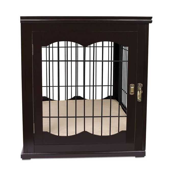 Alternative view of BirdRock Home Decorative Small Dog Kennel with Pet Bed