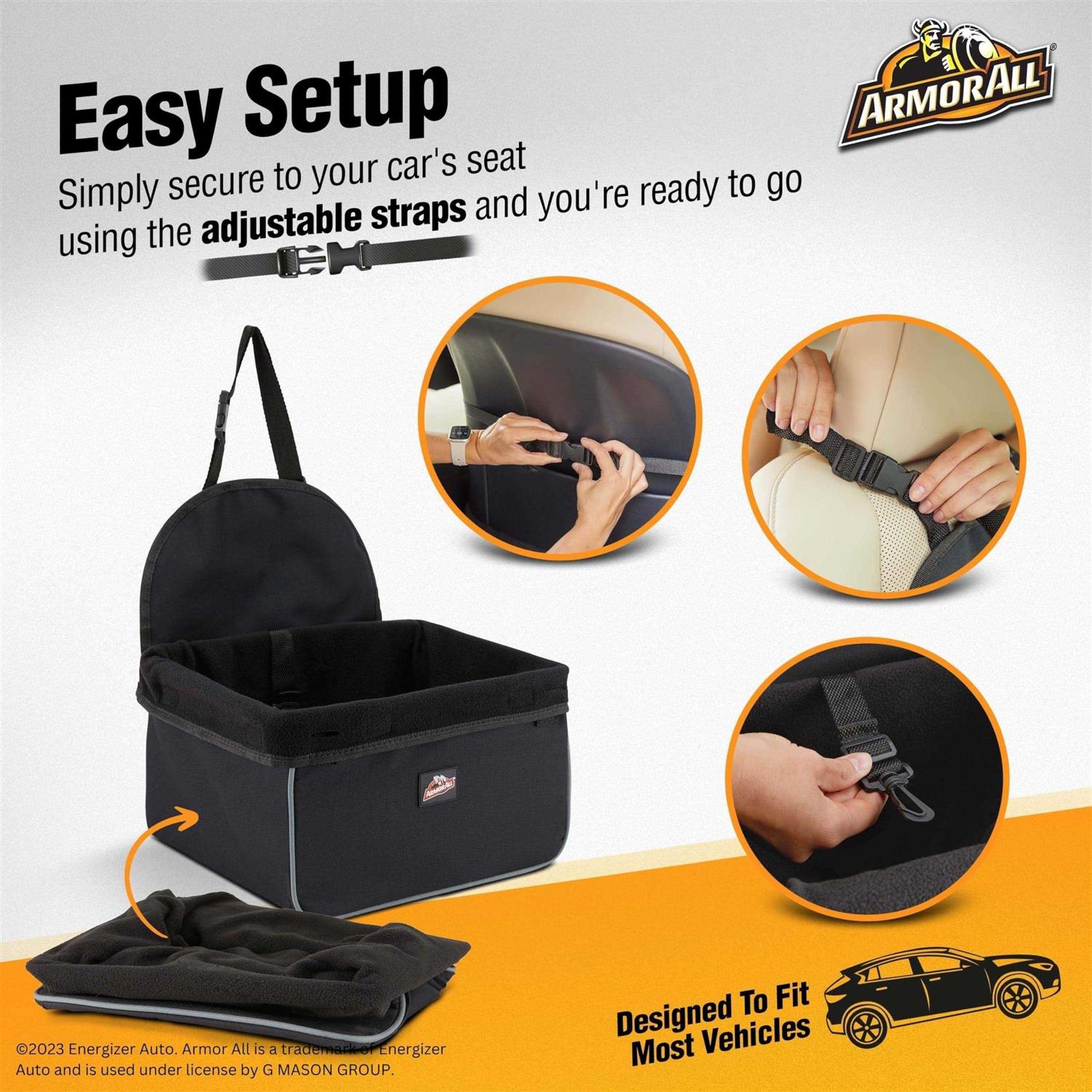 Alternative view of Armor All Dog Car Seat – Dog Car Seats for Small Dogs Under 12 lbs