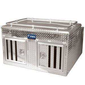 Alternative view of UWS DB-4848 Double-Door Dog Box