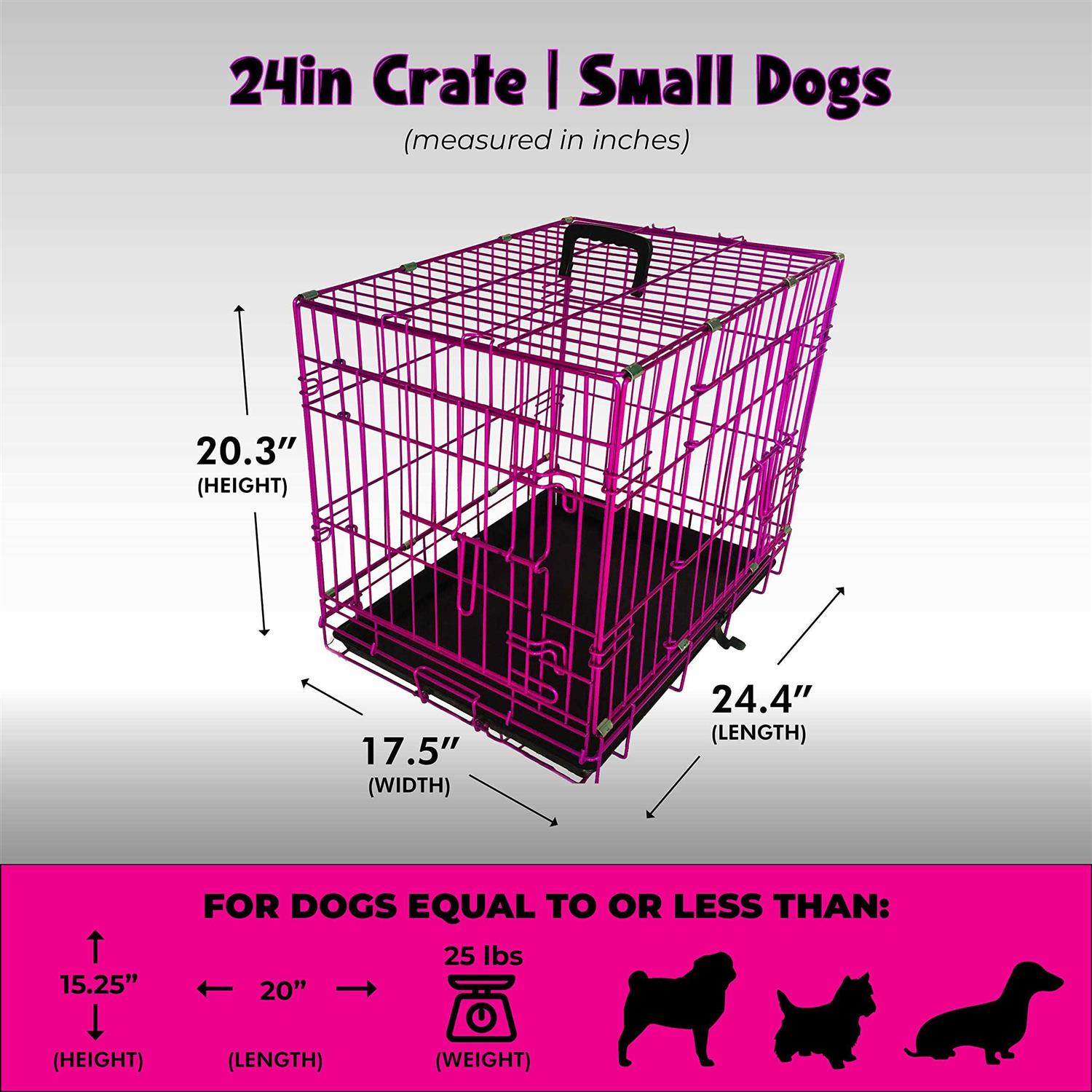 Alternative view of Pet Expressions Colored Metal Wire Dog Crate