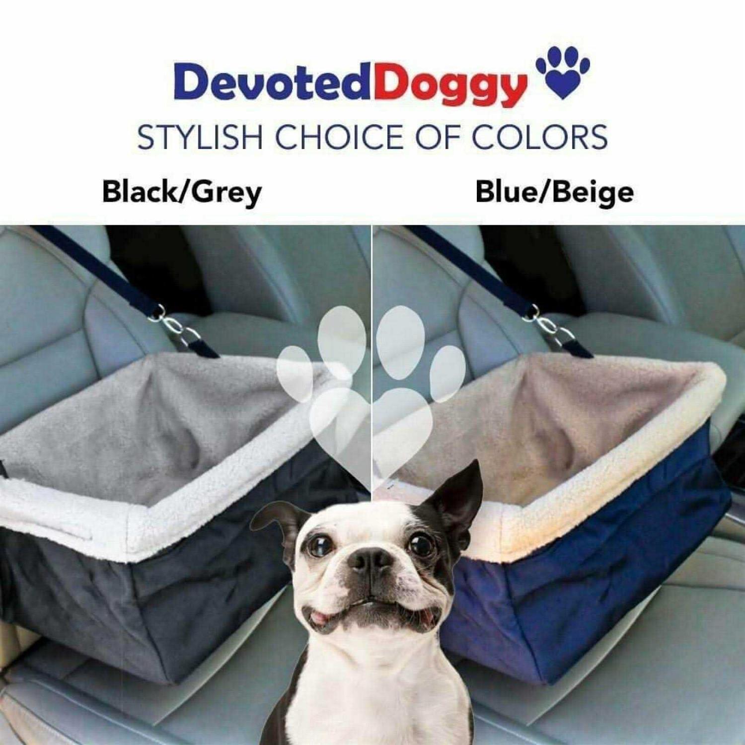 Alternative view of Devoted Doggy Deluxe Dog Car Seat Dog Booster Seat Fits Pets up to 15lbs