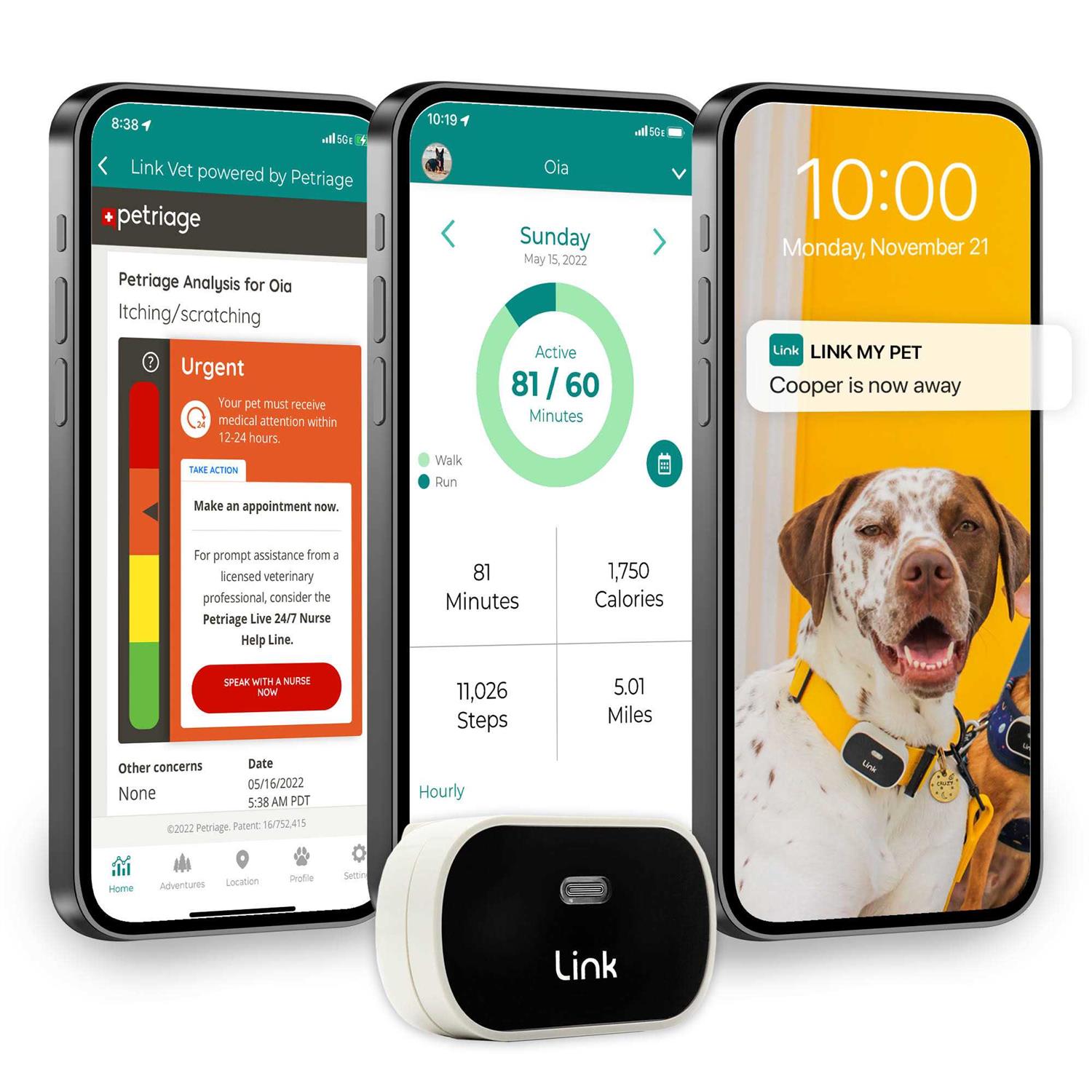 Link My Pet GPS Dog Tracker & Activity Monitor with Training Tools