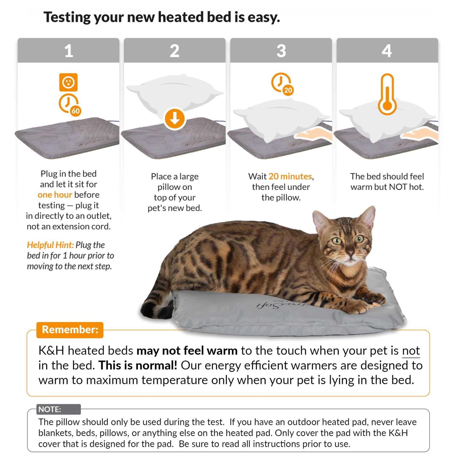 Alternative view of K&H Lectro-Soft Outdoor Heated Pet Bed