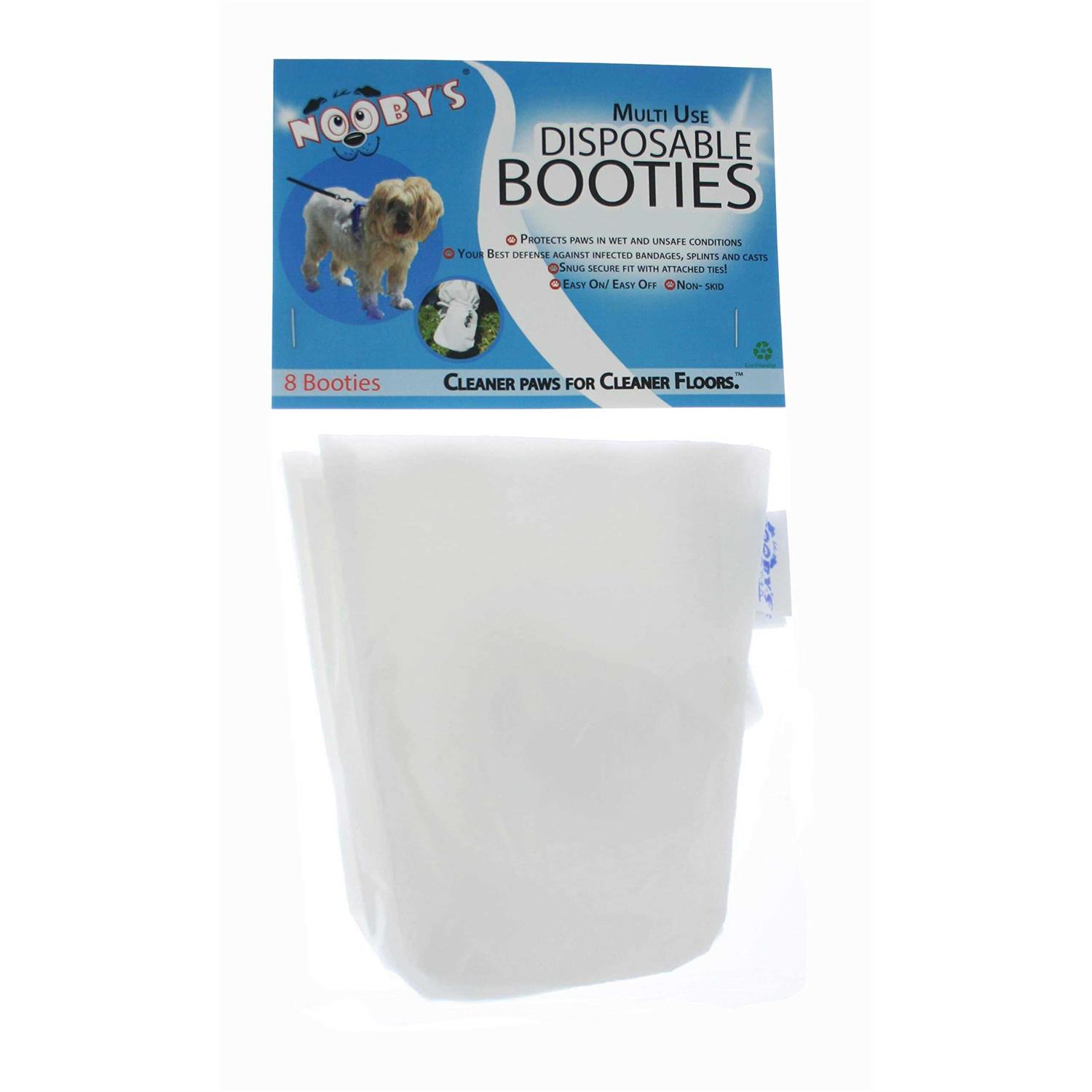 Veterinary Dog Boots 8-Pack by Nooby's Protects Wounds, Bandages and Casts Indoors and During Short Walks Outside. Medical Dog Booties for Maximum