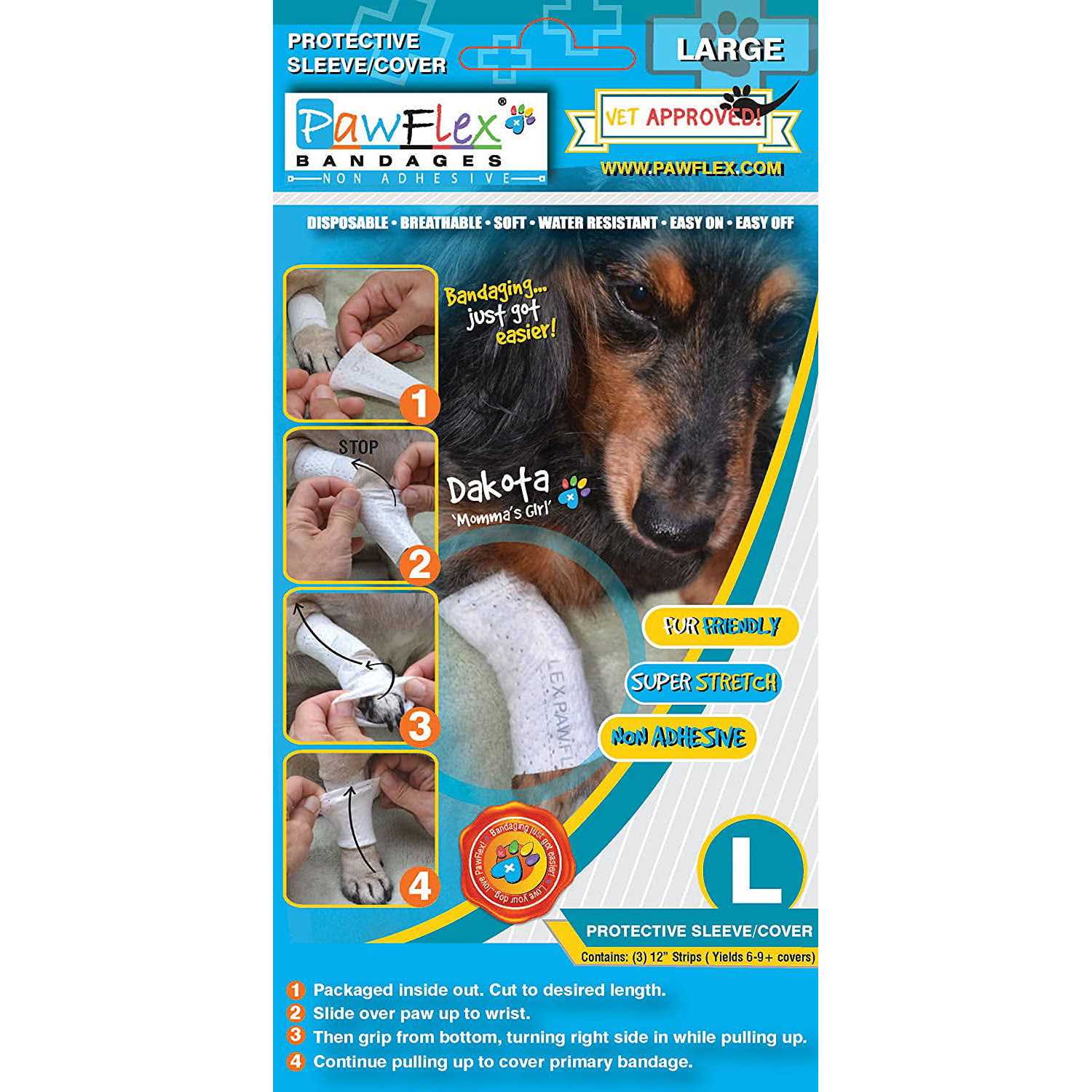 Alternative view of PawFlex Bandages Protective Covers for Pets