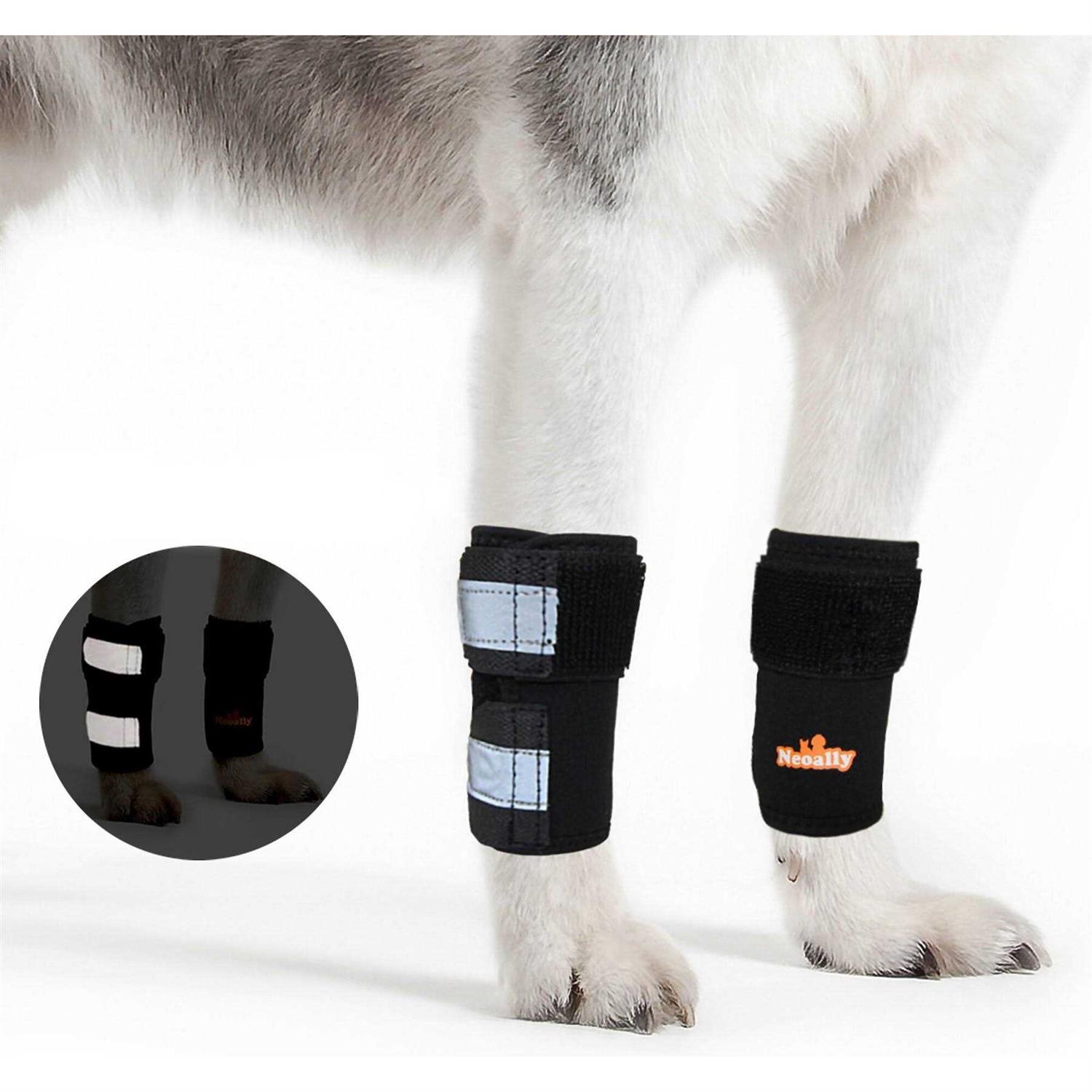 NeoAlly Pair Dog Front Leg Braces and Support Canine Front Leg Wrist Carpal