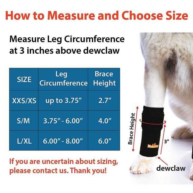 Alternative view of NeoAlly Pair Dog Front Leg Braces and Support Canine Front Leg Wrist Carpal