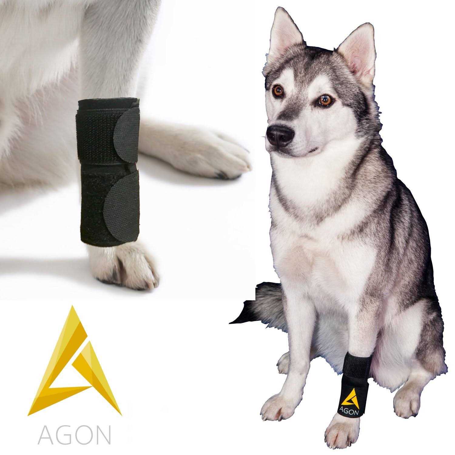 Alternative view of Pair Agon Dog Canine Front Leg Brace Paw Compression Wraps with Protects Wounds