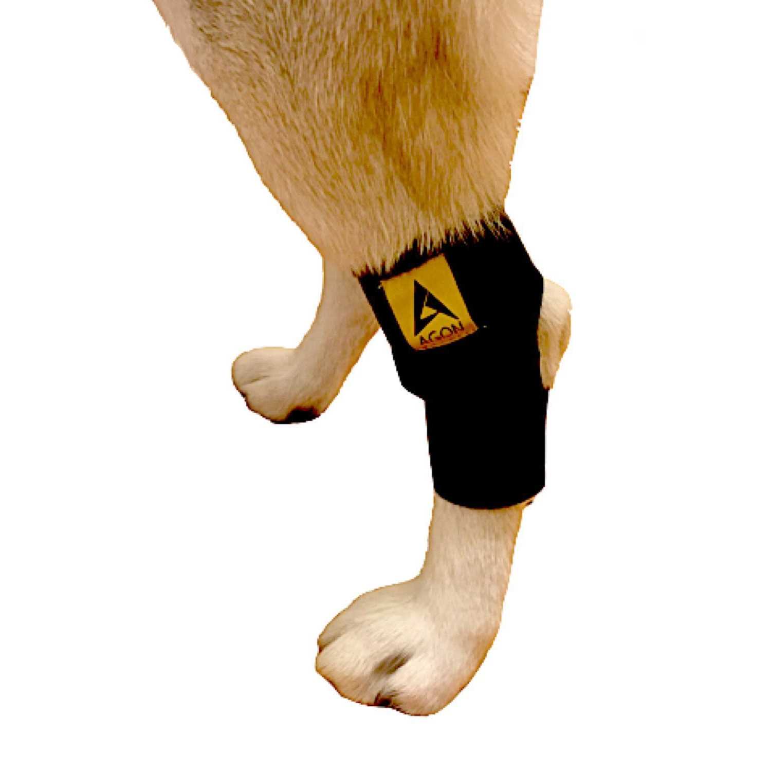 Alternative view of Agon Dog Canine Rear Hock Joint Brace Compression Wrap With Straps Dog For Back Leg Protects Wounds. Heals Prevents Injuries and Sprains Helps