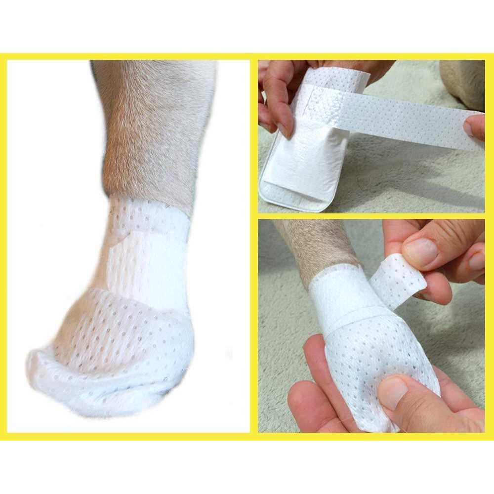 Alternative view of PawFlex Medimitt Paw Bandages for Dogs Cats and Pets Medical Booties