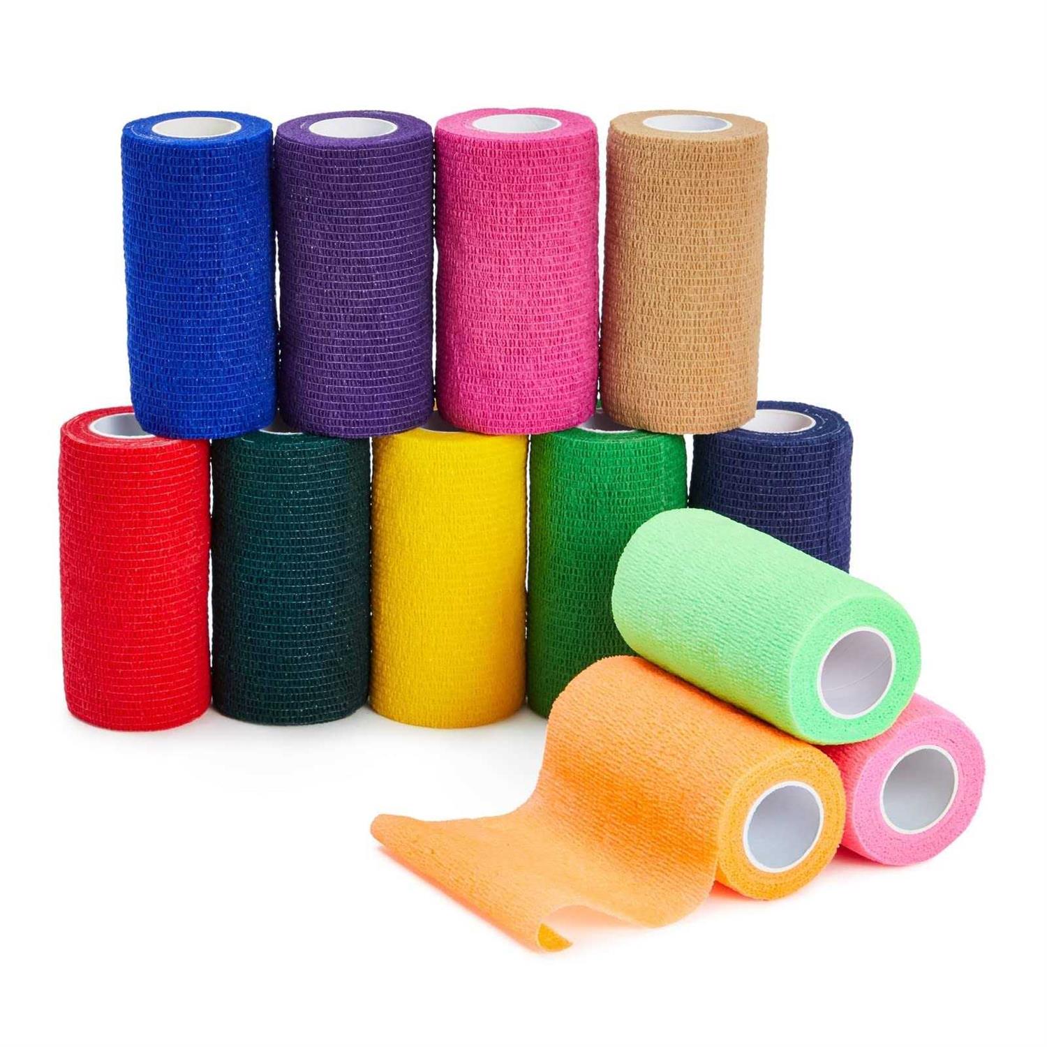 Juvale 12 Rolls Self Adhesive Bandage Wrap 4 5 Vet Tape