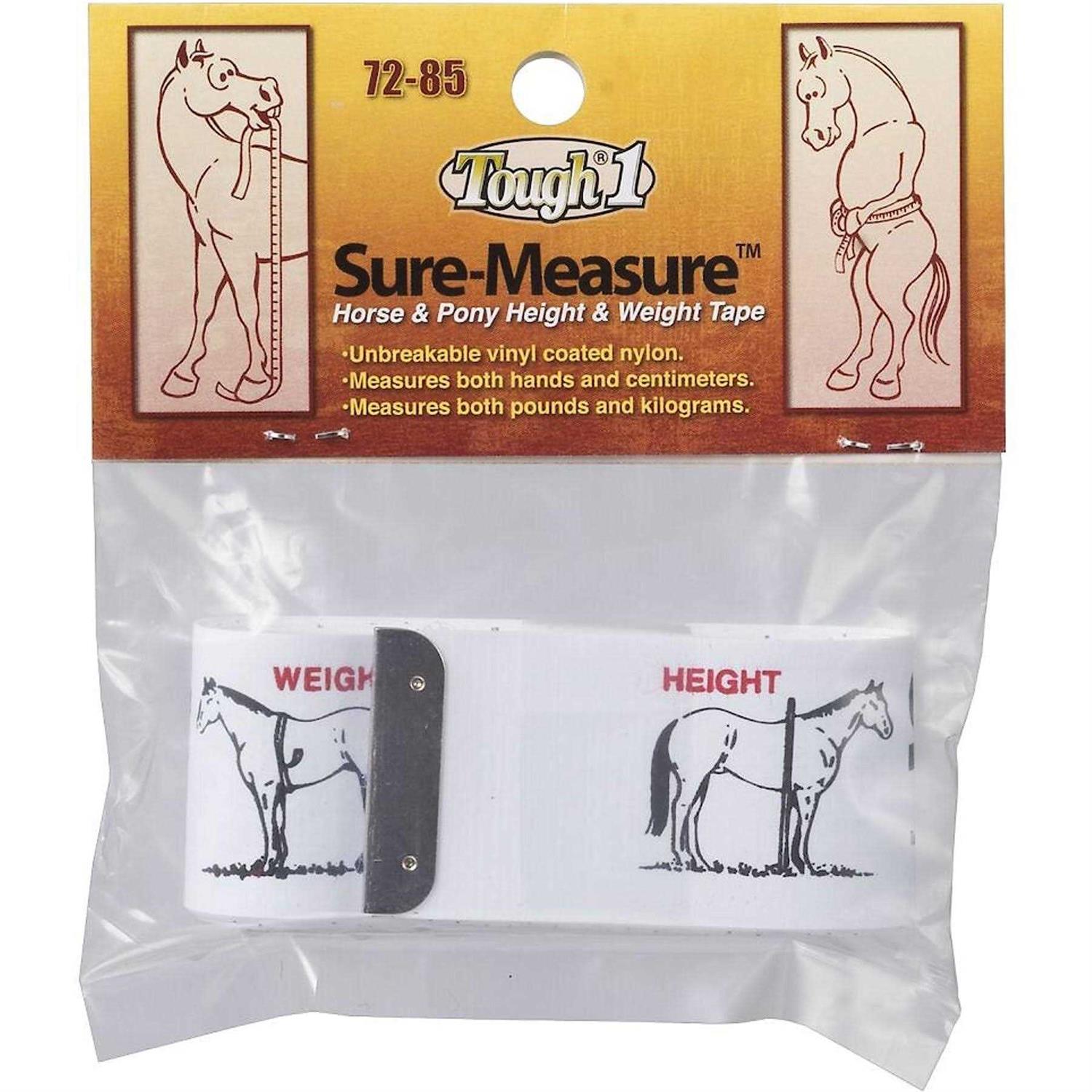 Tough 1 Sure Measure Horse Pony Height Weight Tape