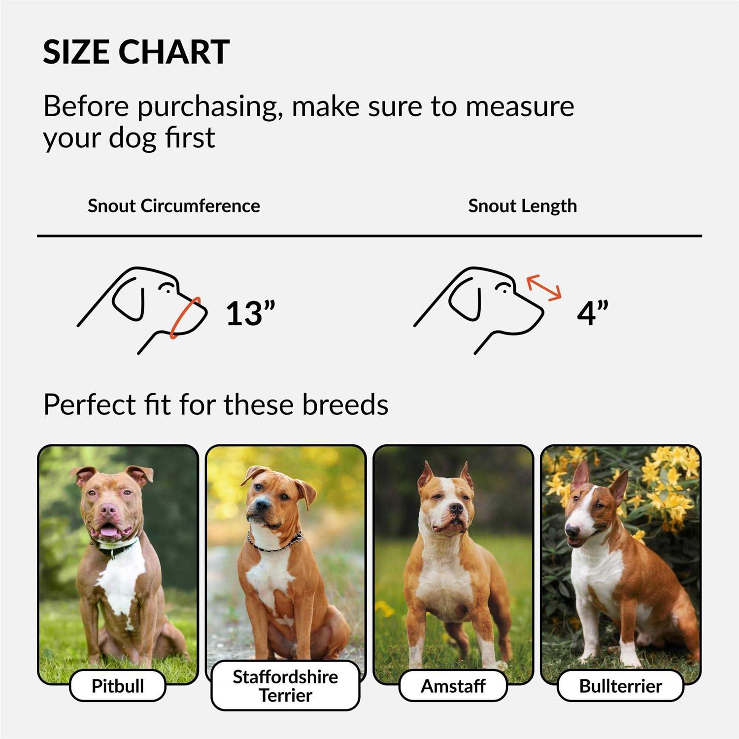 Alternative view of CollarDirect Dog Muzzle Pitbull Amstaff Basket Genuine Leather Staffordshire Terrier
