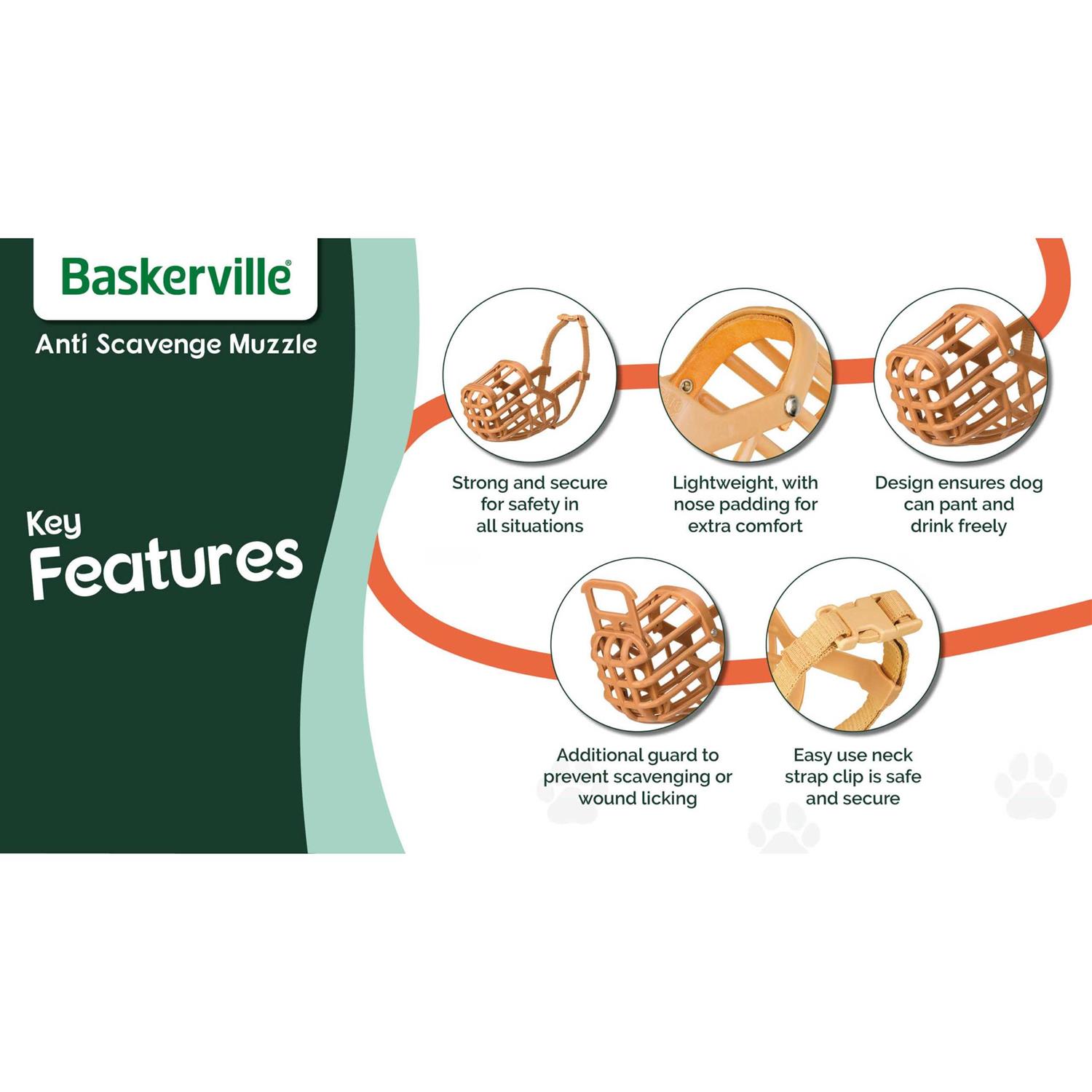 Alternative view of Baskerville Muzzle Size