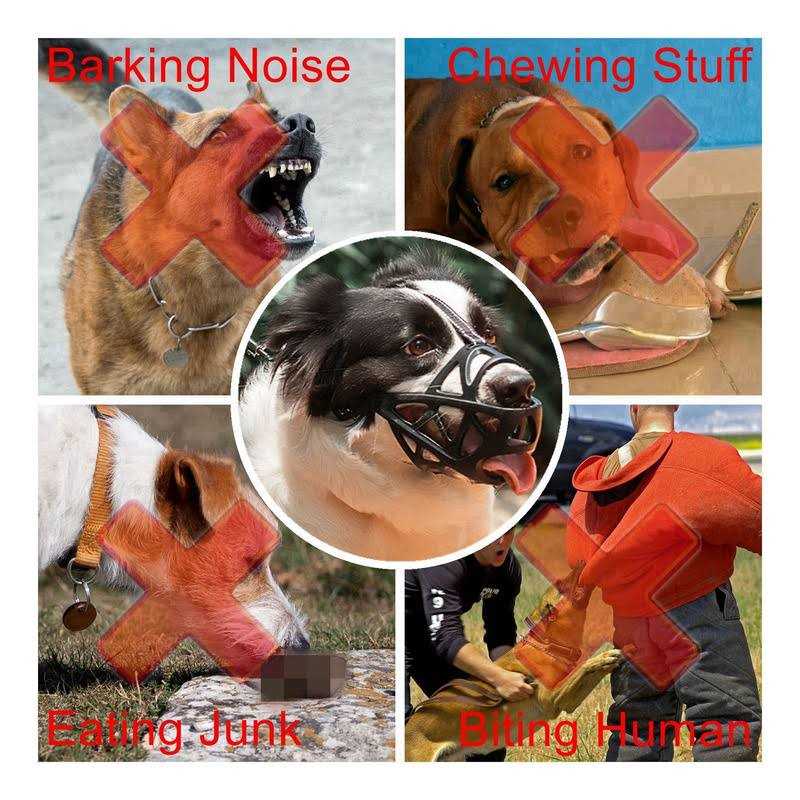 Alternative view of Dog Muzzle Soft Mesh Dog Mouth Cover with Adjustable Strap for Grooming Biting Chewing Barking Training