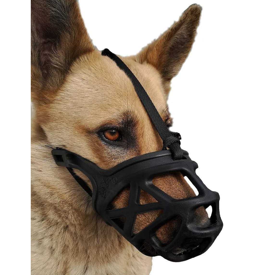 Mayerzon Dog Muzzle, Breathable Basket Muzzles for Small, Medium, Large and X-Large Dogs Biting, Barking and Chewing