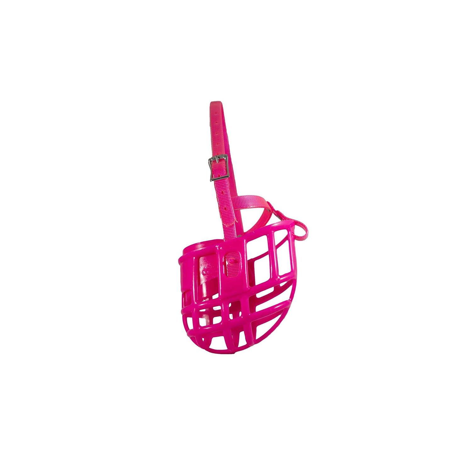 Birdwell Enterprises Plastic Dog Muzzle with Adjustable Plastic Coated Nylon Headstall