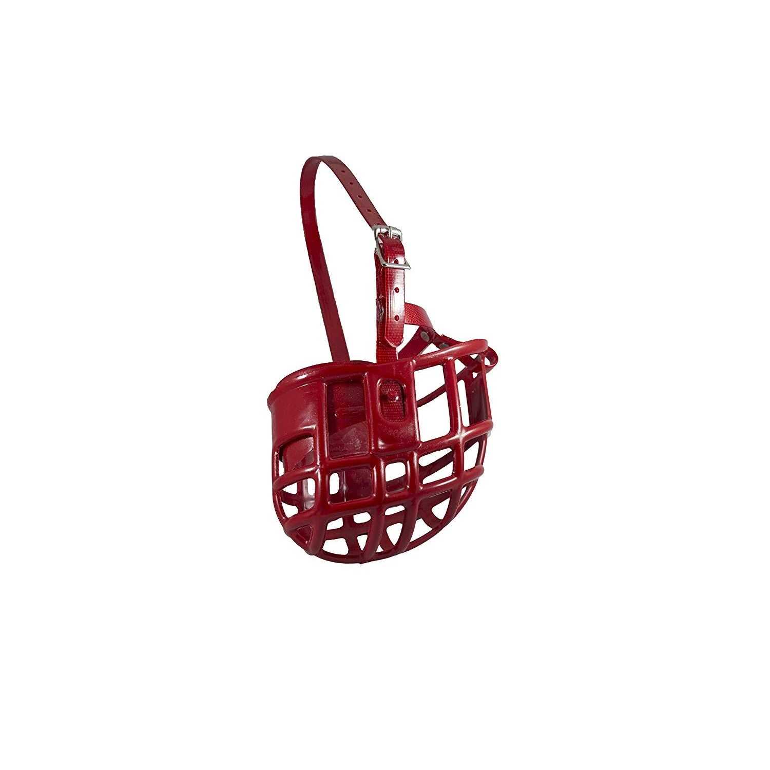 Birdwell Enterprises Plastic Dog Muzzle with Adjustable Plastic Coated Nylon Headstall