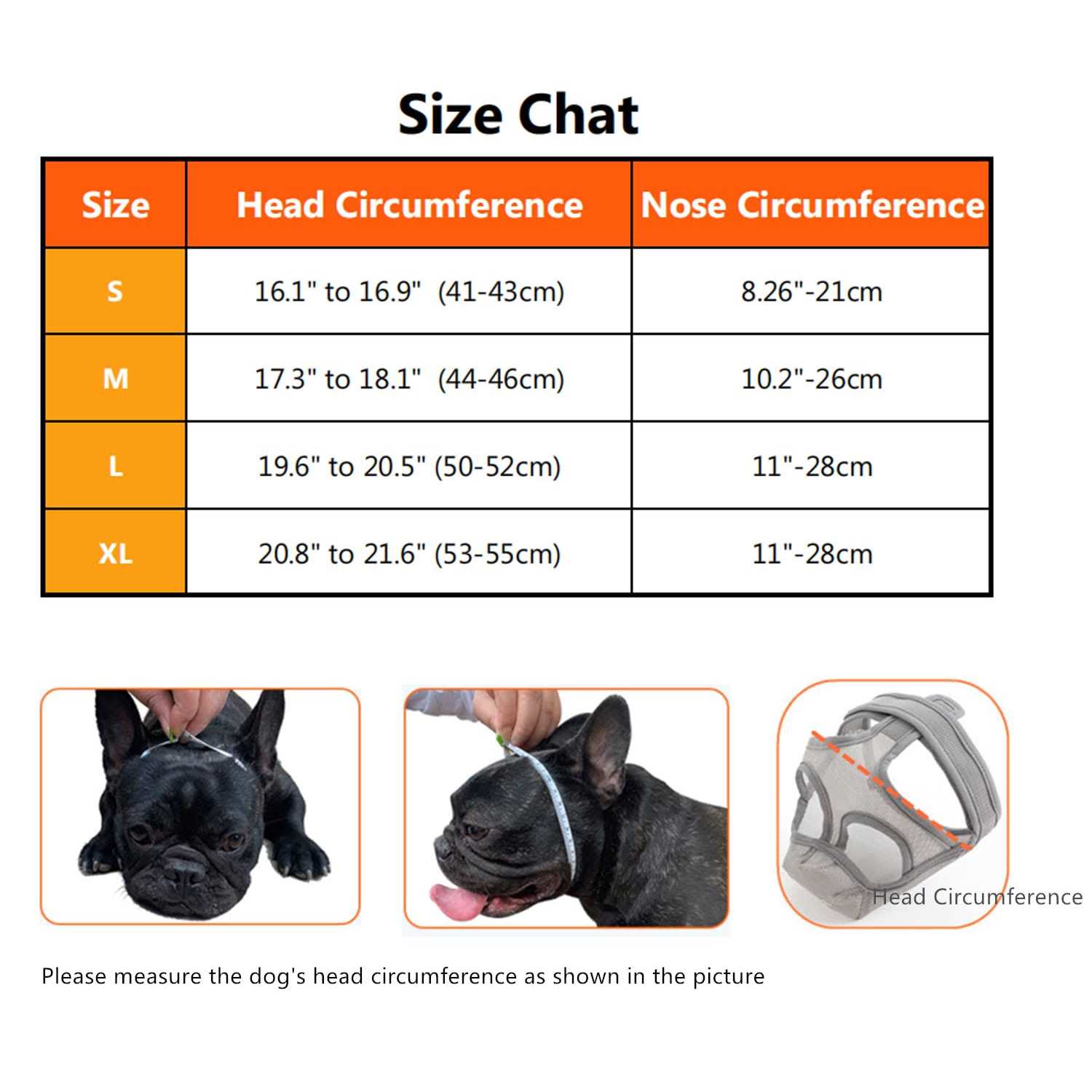 Alternative view of CILKUS Short Snout Dog Muzzles Bulldog Muzzle Adjustable Breathable Mesh Dog Muzzle Can Stick Out Tongue and Drink Water Anti-Biting and Training