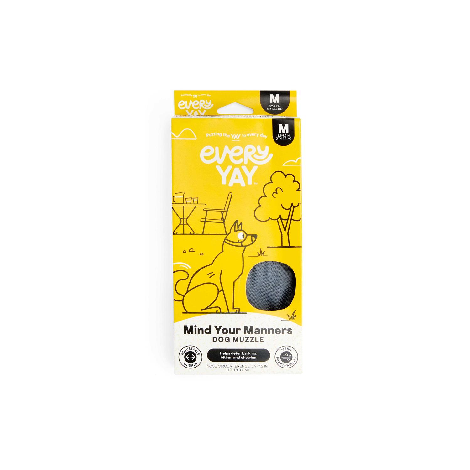 EveryYay Mind Your Manners Nylon Dog Muzzle