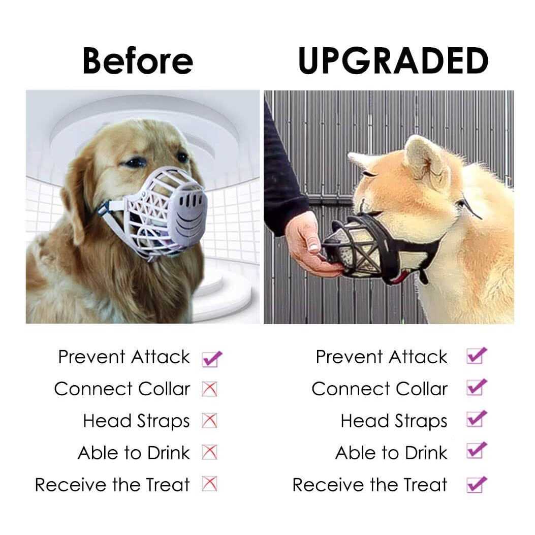 Alternative view of Mayerzon Dog Muzzle, Basket Breathable Silicone Dog Muzzle for Anti-Barking and Anti-Chewing