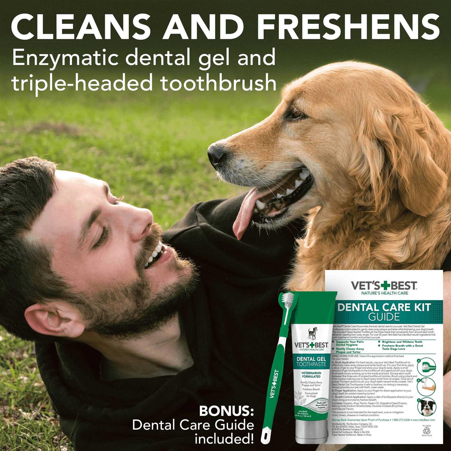 Alternative view of Vet's Best Enzymatic Toothpaste and Toothbrush Dog Dental Care Kit